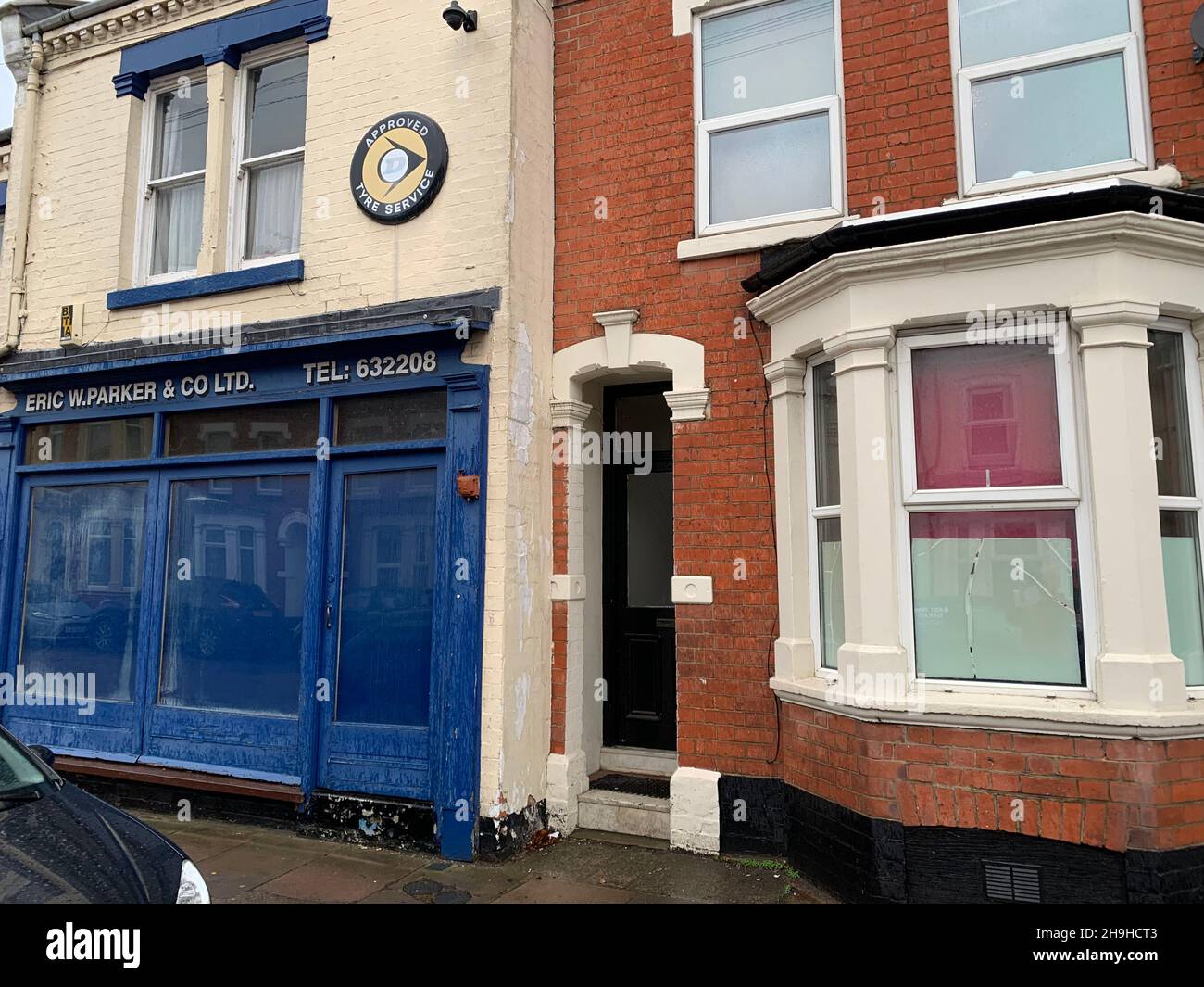 East Park Garage Northampton Northamptonshire UK Stock Photo Alamy