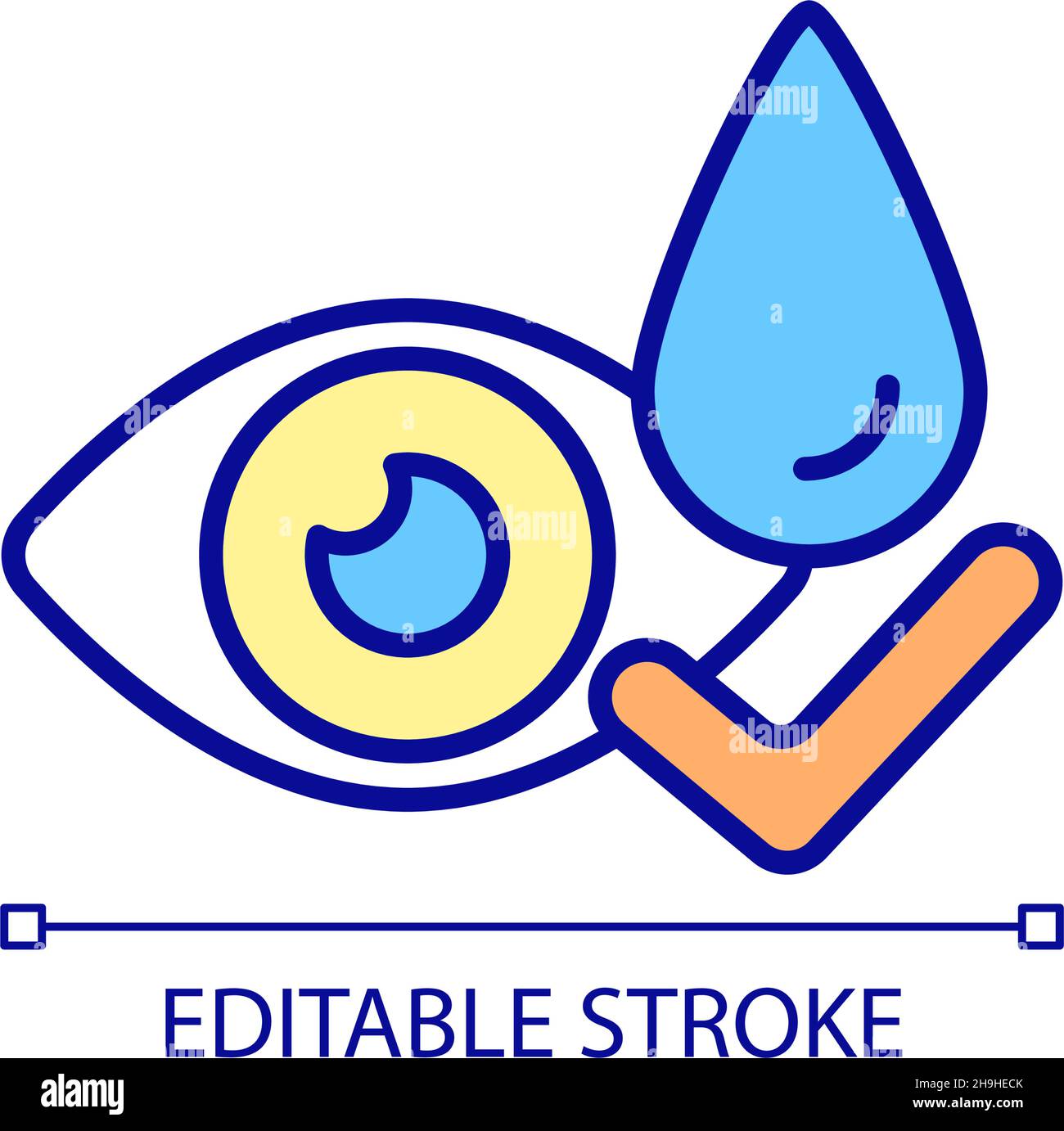 Rinse eyes Stock Vector Images - Alamy
