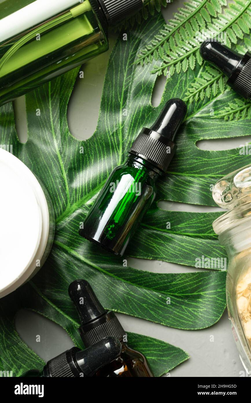 Small green medicine bottle Stock Photo Alamy