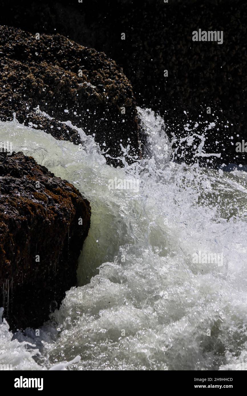Closeup shot seawater splashing hi-res stock photography and images - Alamy