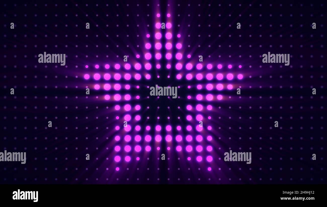 Spotlight and wall dance. Stage Lights in concert hall scene light