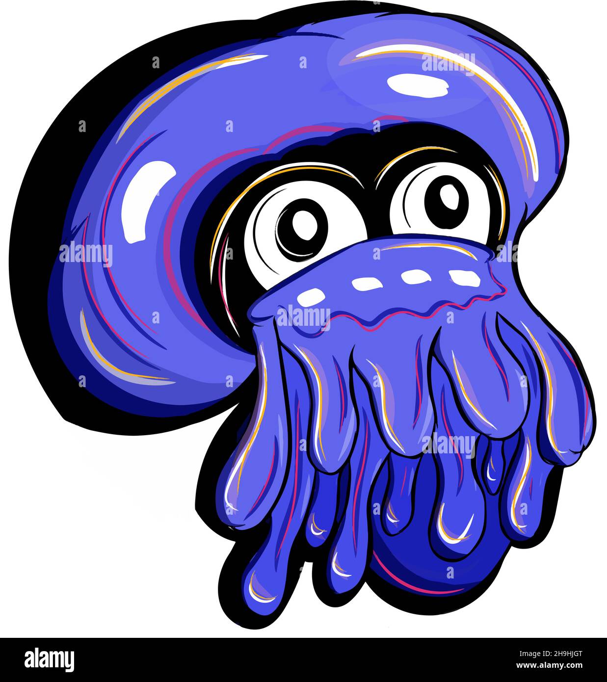 Stylized octopus hi-res stock photography and images - Alamy