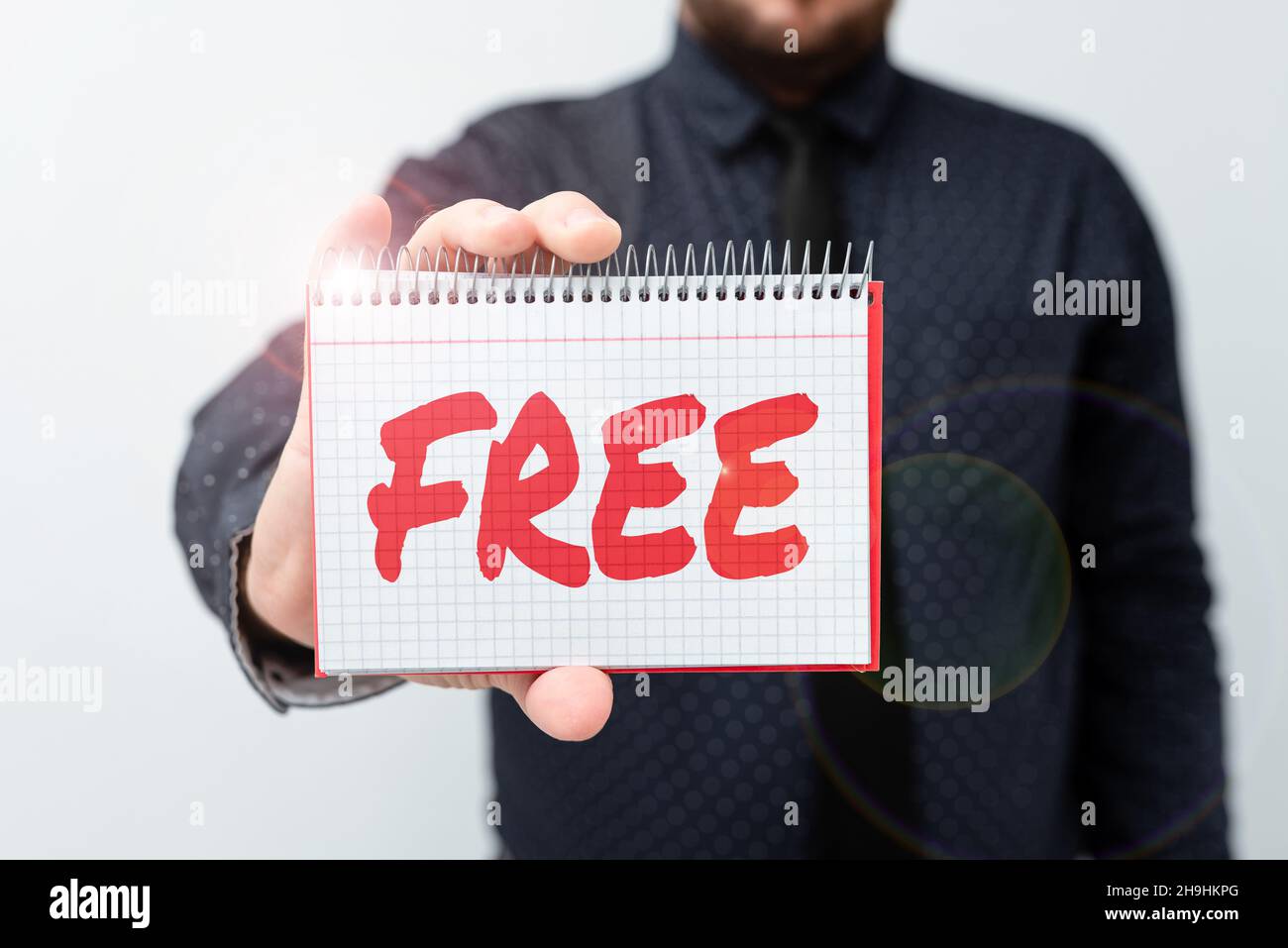 Text sign showing Free. Word for Enjoying personal rights and liberty ...