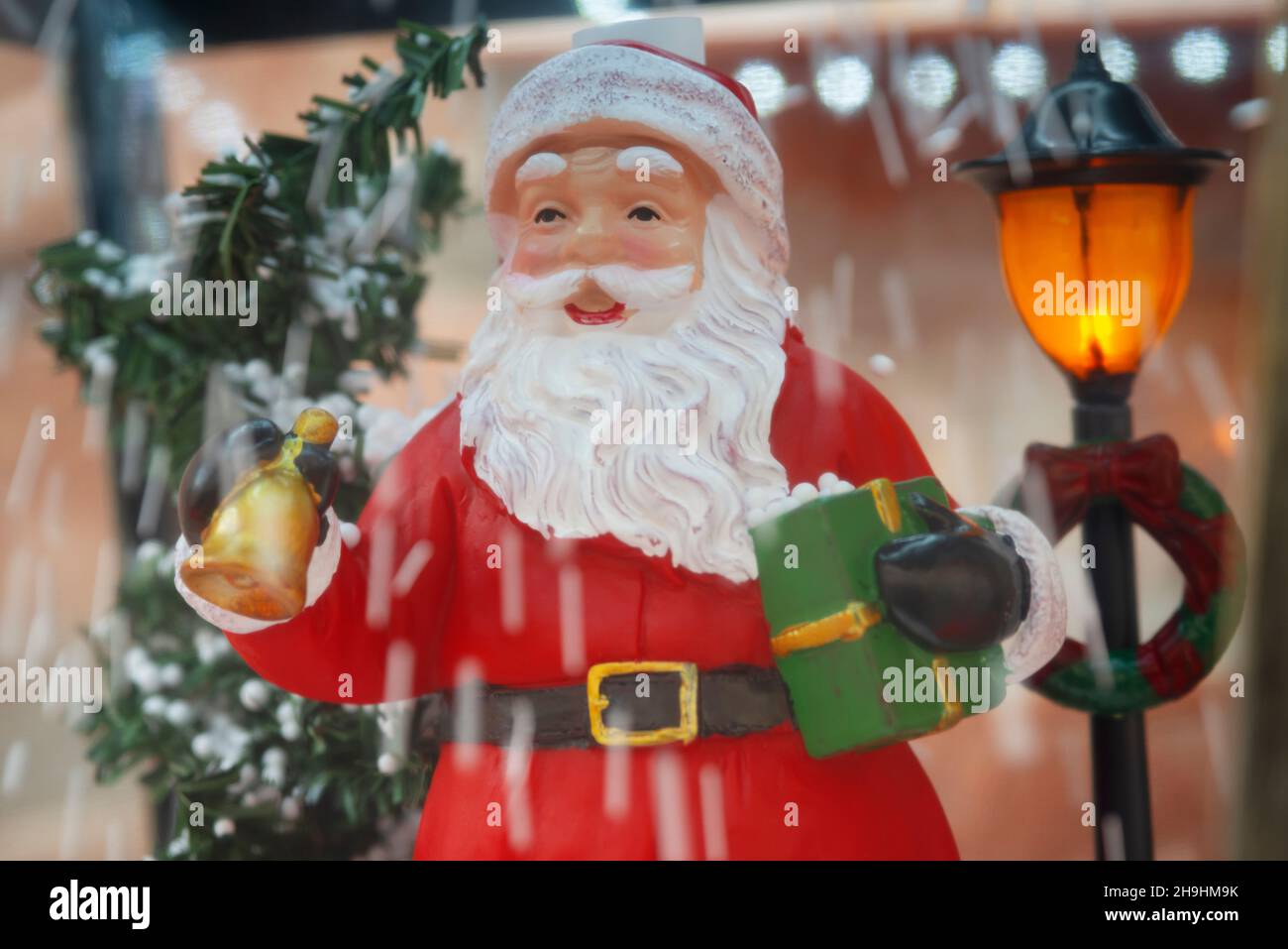 Santa Claus with Gifts in Hand Stock Photo - Alamy