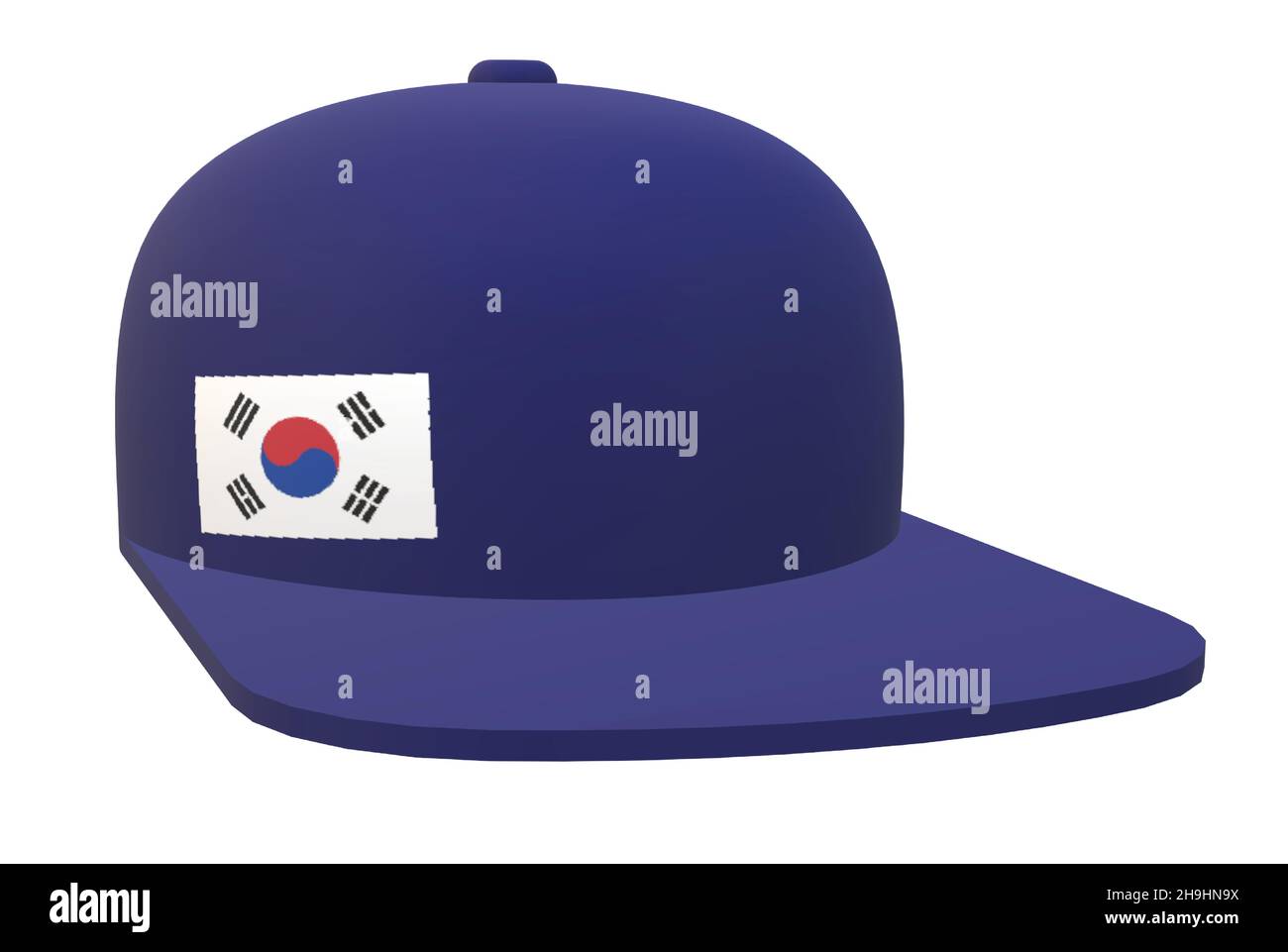 South Korea National Country Flag Baseball Cap Stock Vector Image & Art