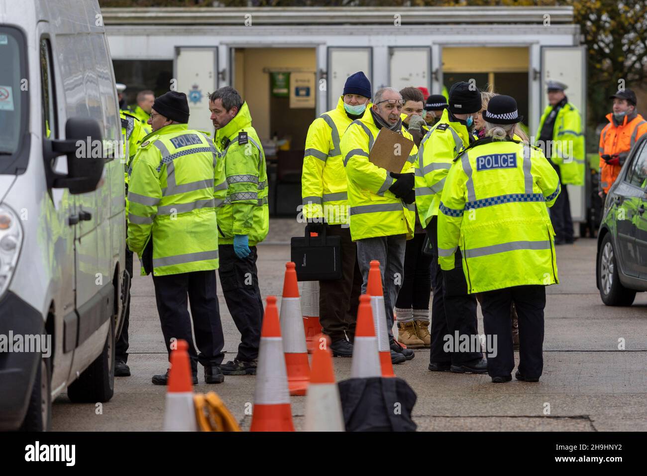 Ipswich, Suffolk. 7th December 2021. Operation Alliance - Police from ...