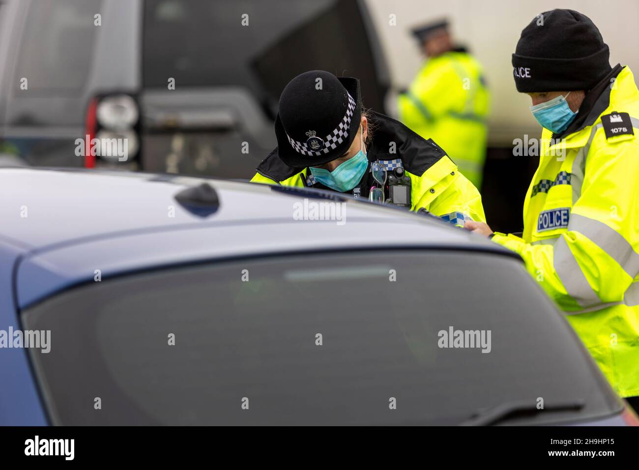 Ipswich, Suffolk. 7th December 2021. Operation Alliance - Police from ...
