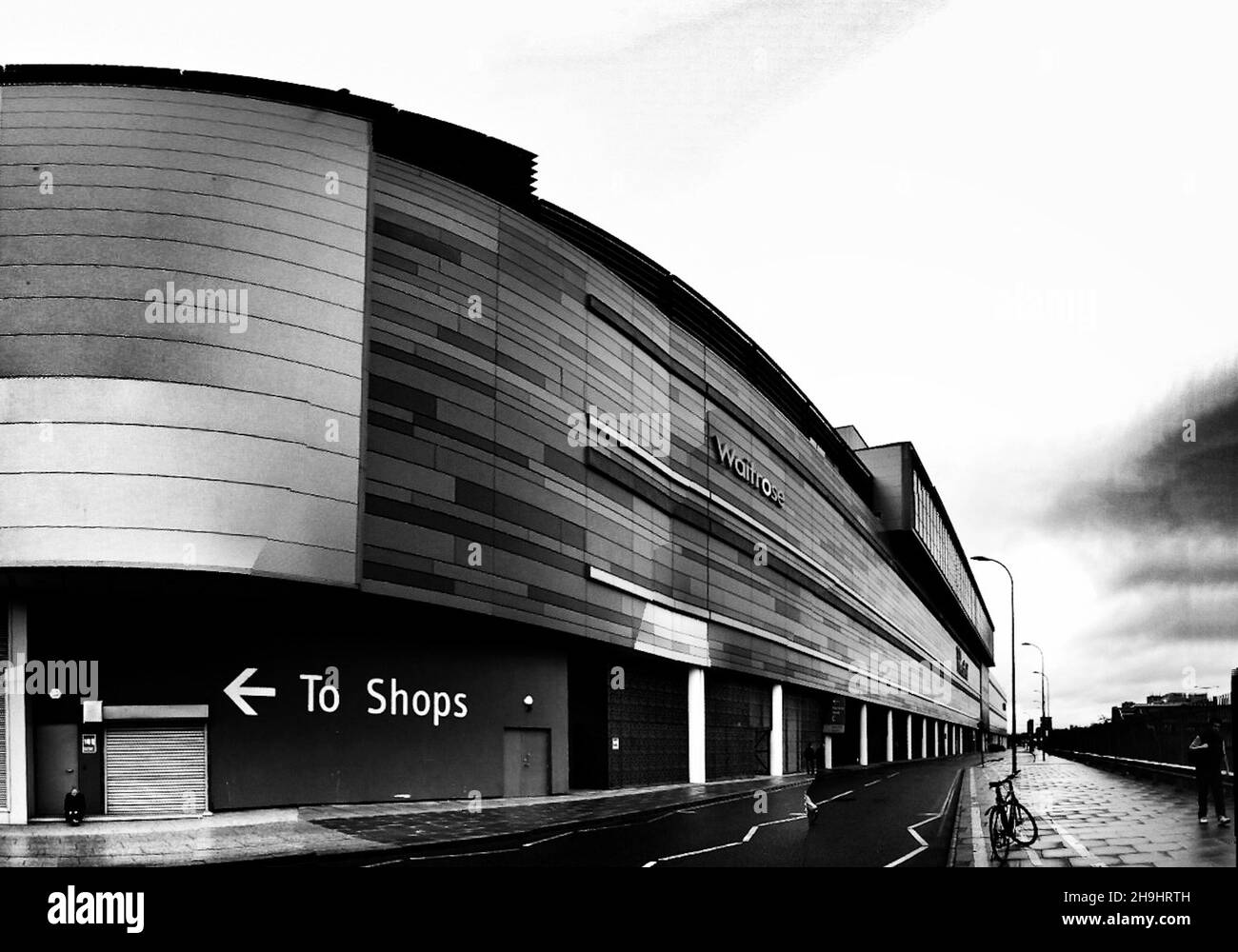 Westfield Shopping Centre: one of a series of London images taken and processed with the iPhone Stock Photo