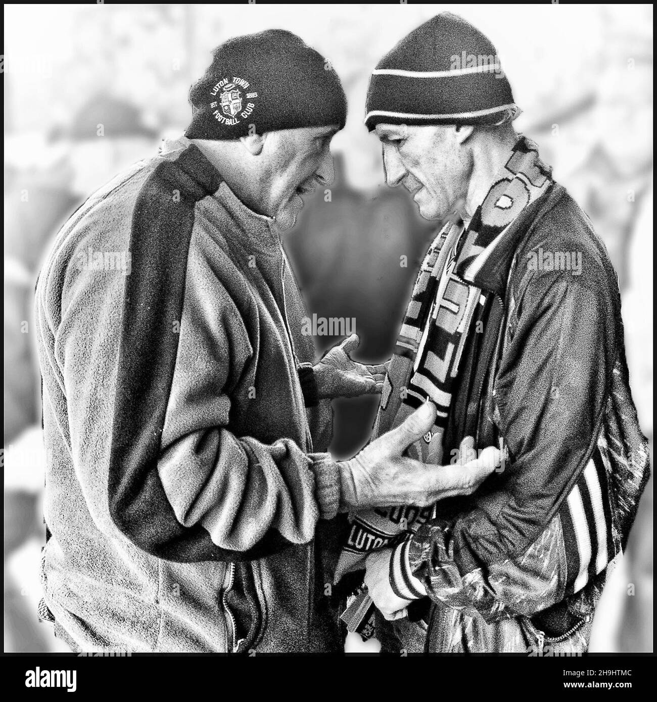 Football soccer half and half scarf hires stock photography and images