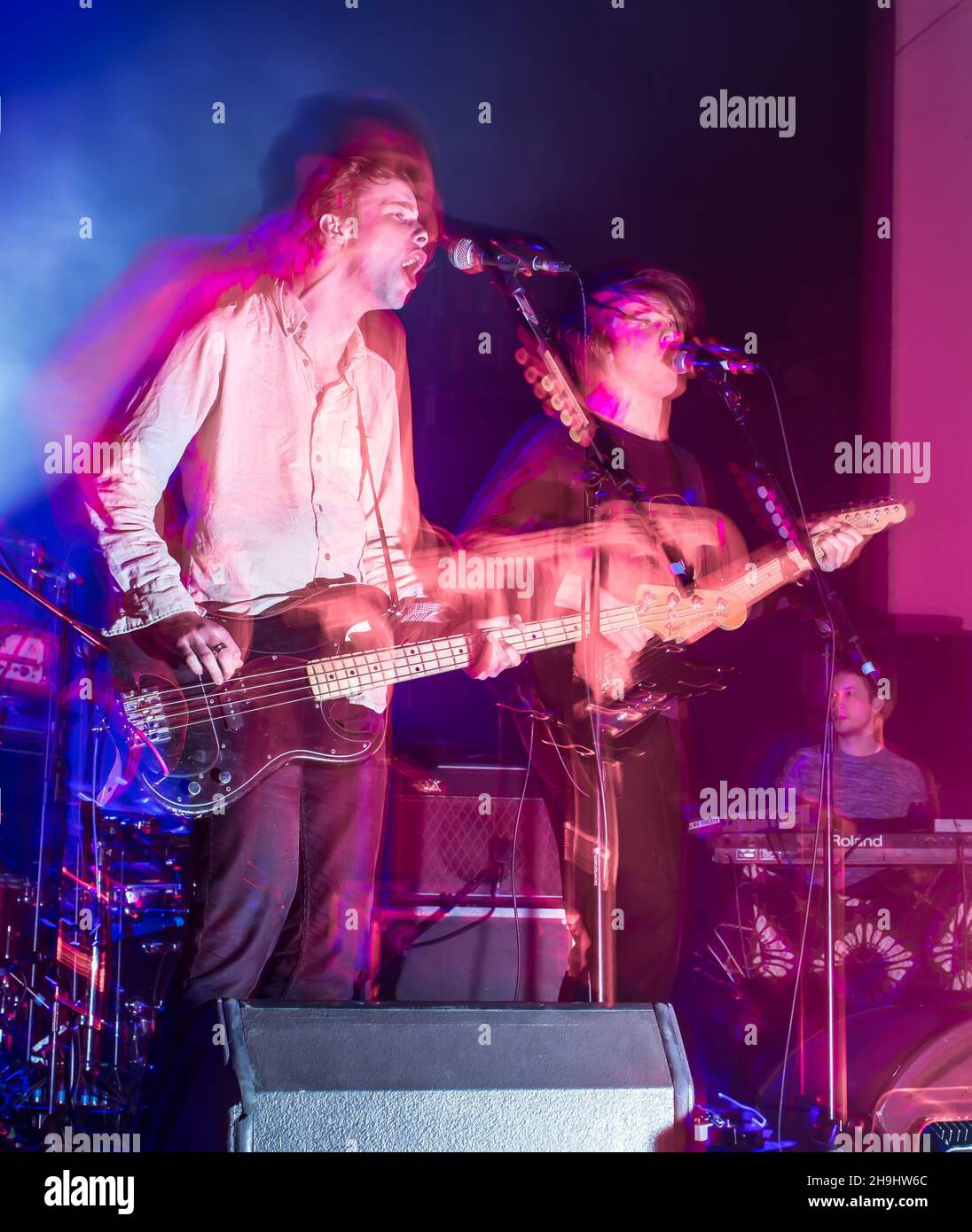 Chilli Jesson of Palma Violets live on stage for the NME Awards show at