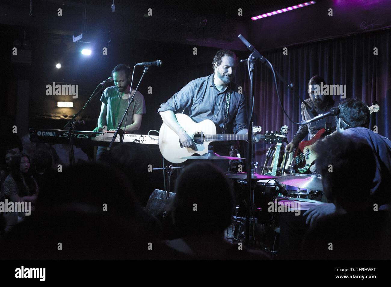 Fossil Collective performing on stage at their sold-out Borderline gig in London. Stock Photo