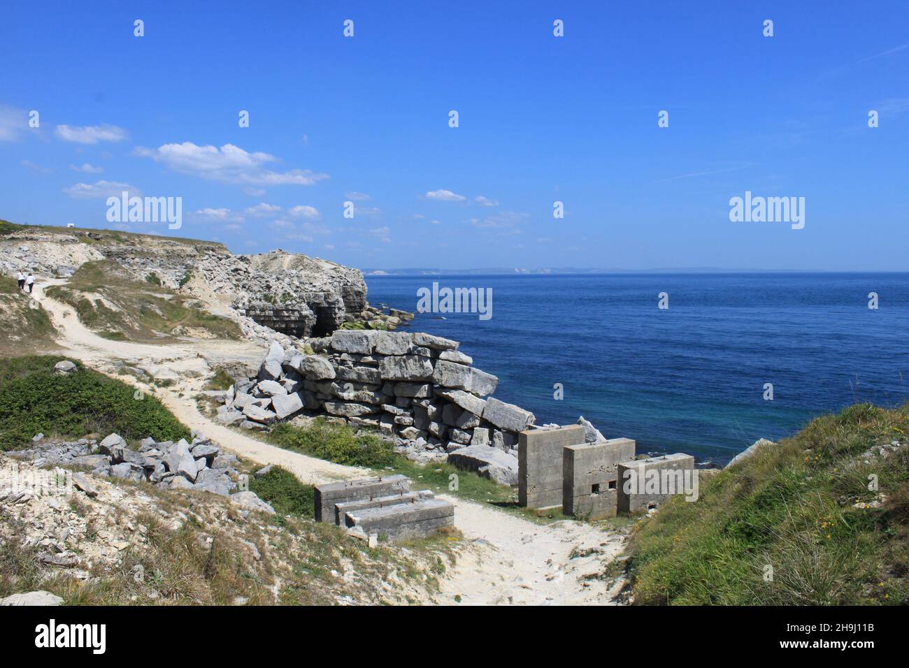 The England south west coast path. Jurassic Coast. Dorset. England. UK Stock Photo