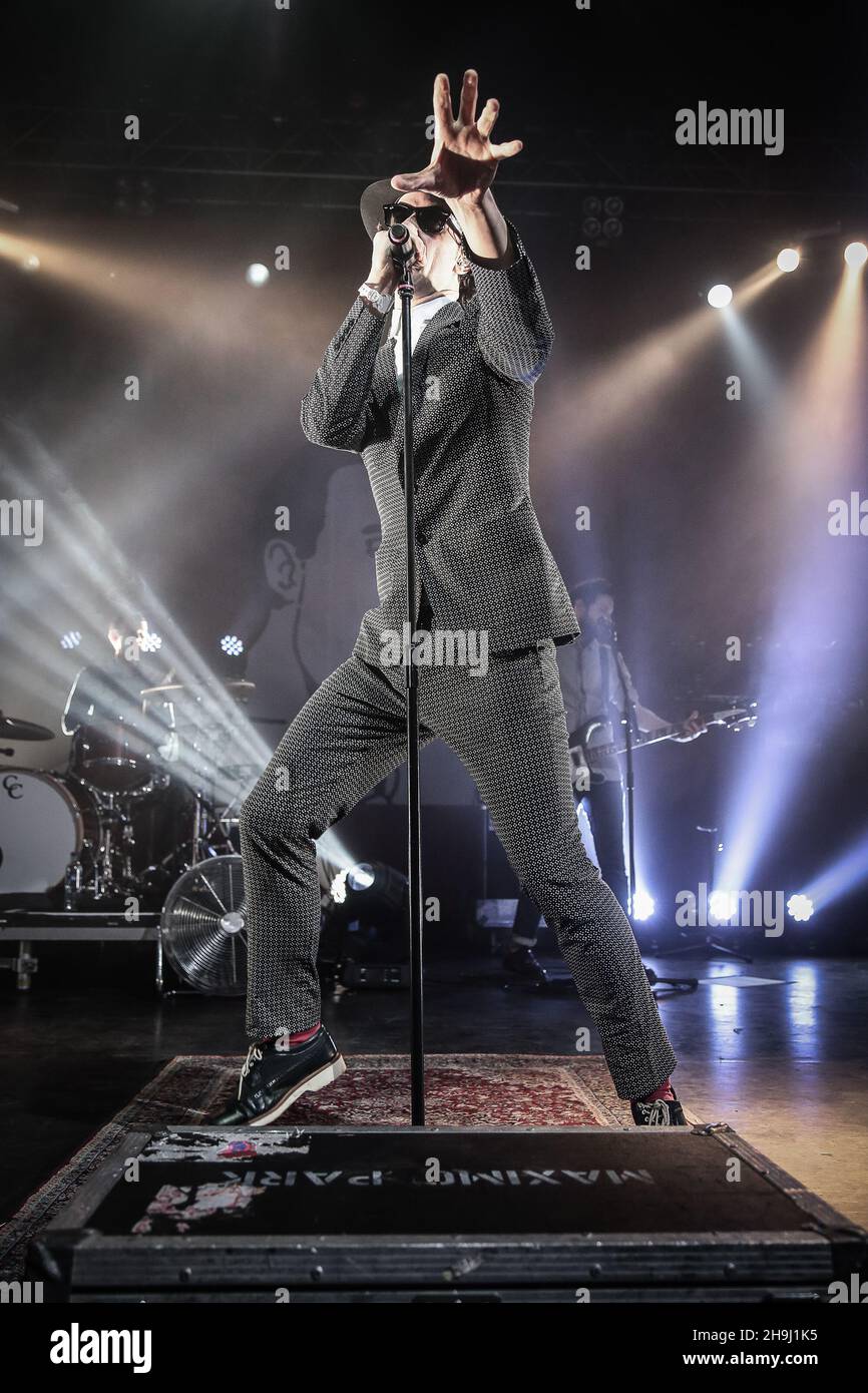 Paul Smith of Maximo Park live on stage at The Forum in London Stock Photo  - Alamy