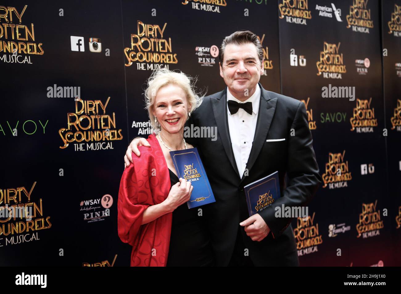 Brendan Coyle on the red carpet at the opening night of Dirty Rotten Scoundrels at The Savoy Theatre in London Stock Photo