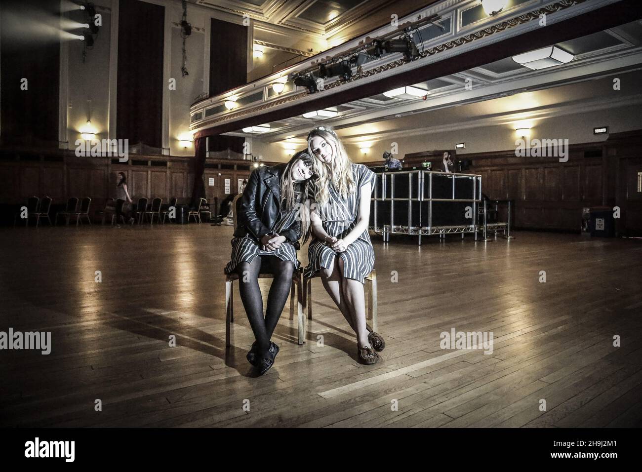 *EXCLUSIVE* First Aid Kit pose for photos ahead of their gig at