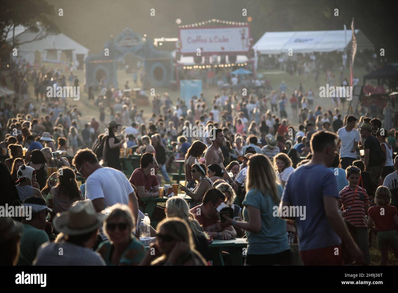 General Views from a very sunny Day 1 of Latitude Festival 2014 Stock Photo