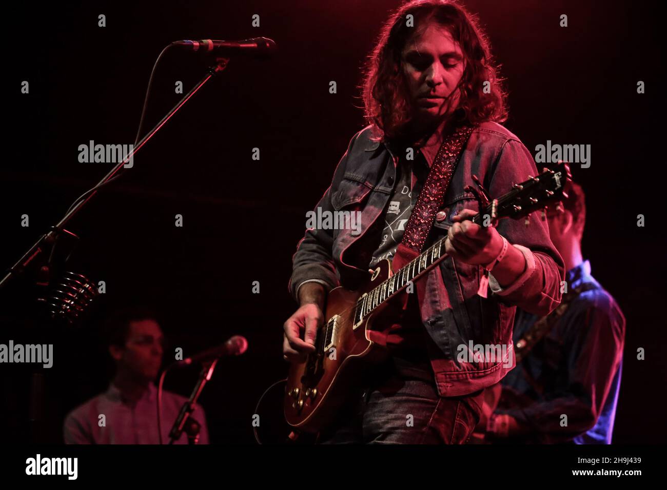 The War on Drugs performing at the 2014 Green Man festival in Glanusk Park, South Wales Stock Photo