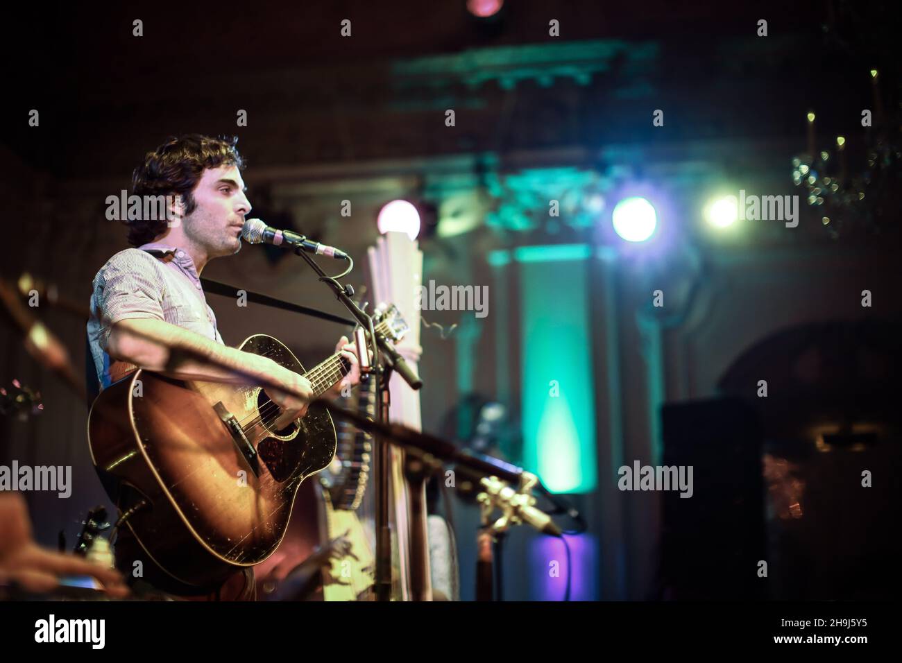 The Barr Brothers performing live on stage at Bush Hall in London Stock Photo