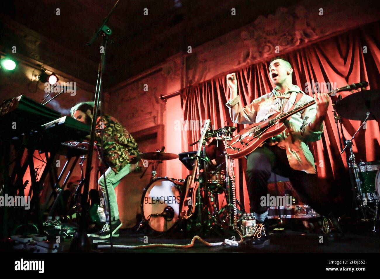Bleachers performing live on stage at Bush Hall in London Stock Photo