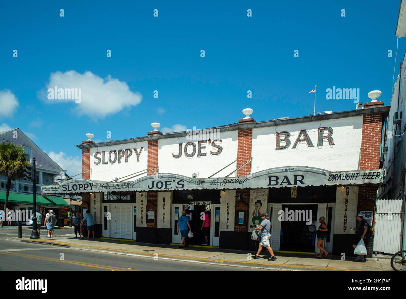 Sloppy Joe's Bar, a famous bar along Duval Street, Key West, Florida