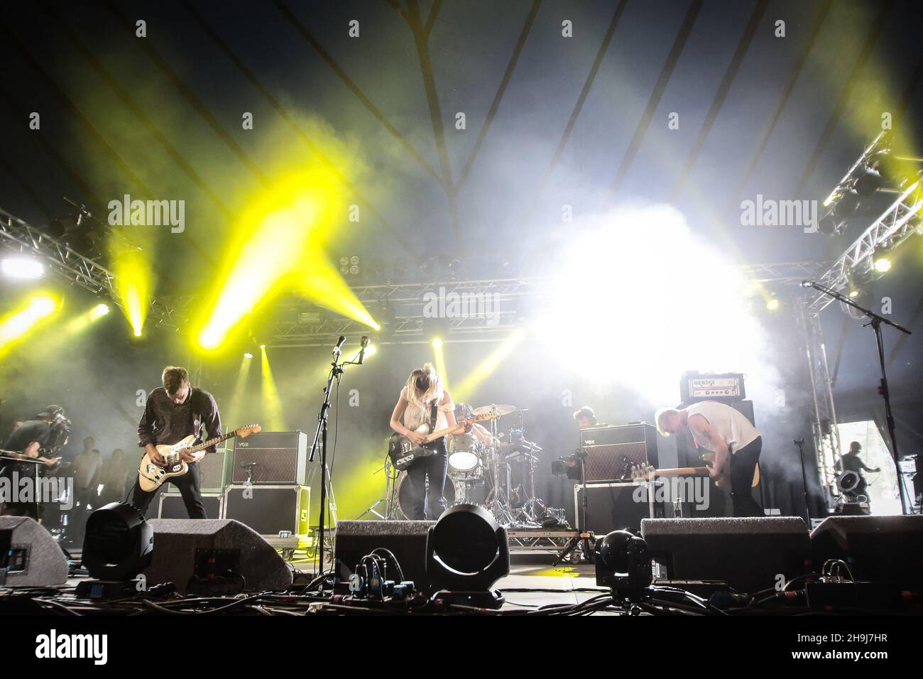 Wolf Alice performing live on stage at the 10th edition (2015) of the ...