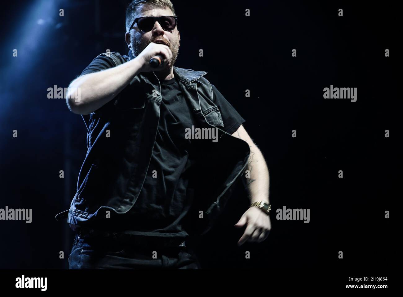 Jamie Meline (aka El-P) of Run the Jewels at the 2015 Reading Festival ...