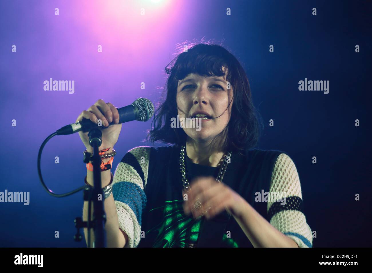 Katie Monks of Canadian indie band Dilly Dally on the first day of the ...