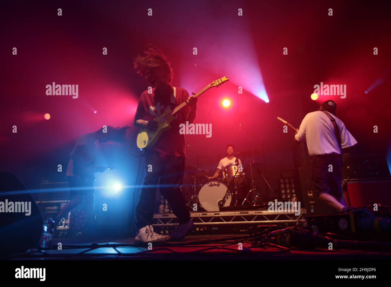 Diiv performing live on the Crack stage on the first day of the 2016