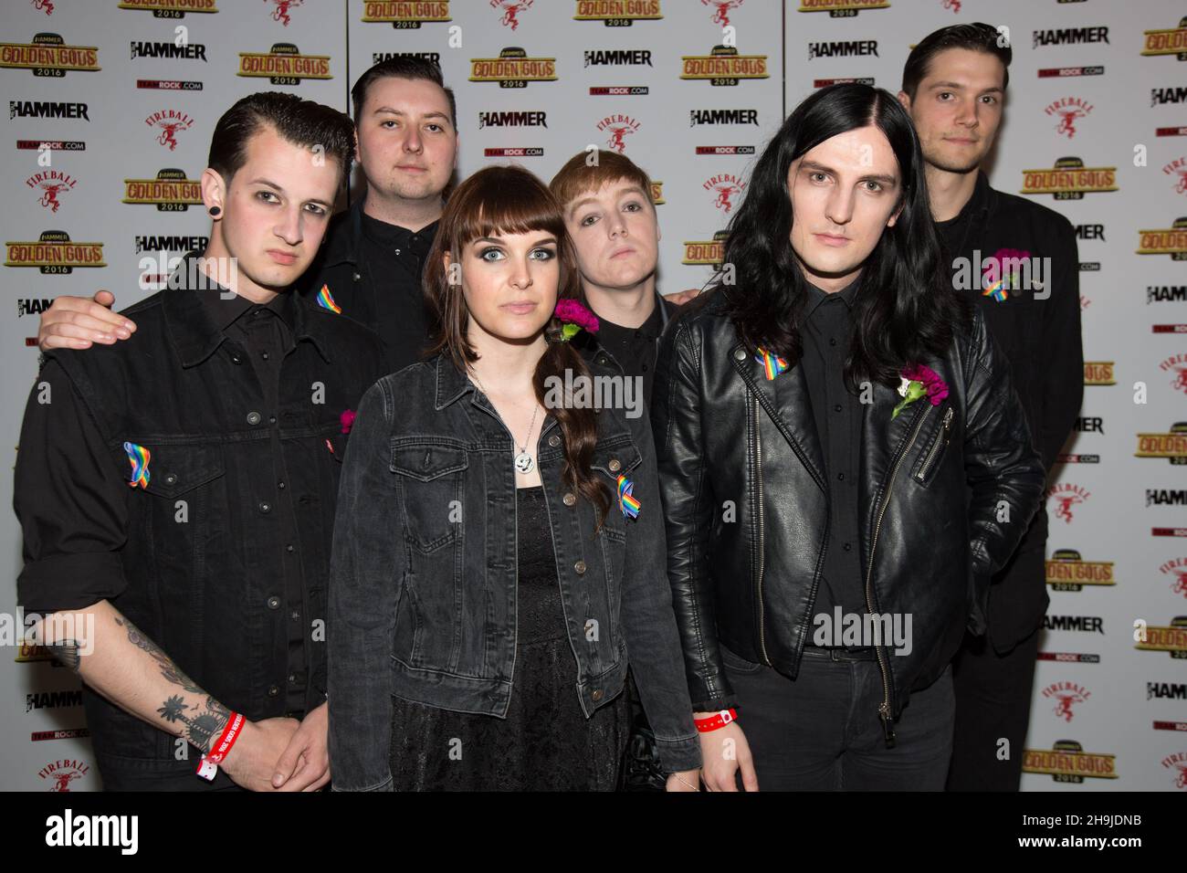 Creeper attending the 2016 Metal Hammer Golden Gods awards at