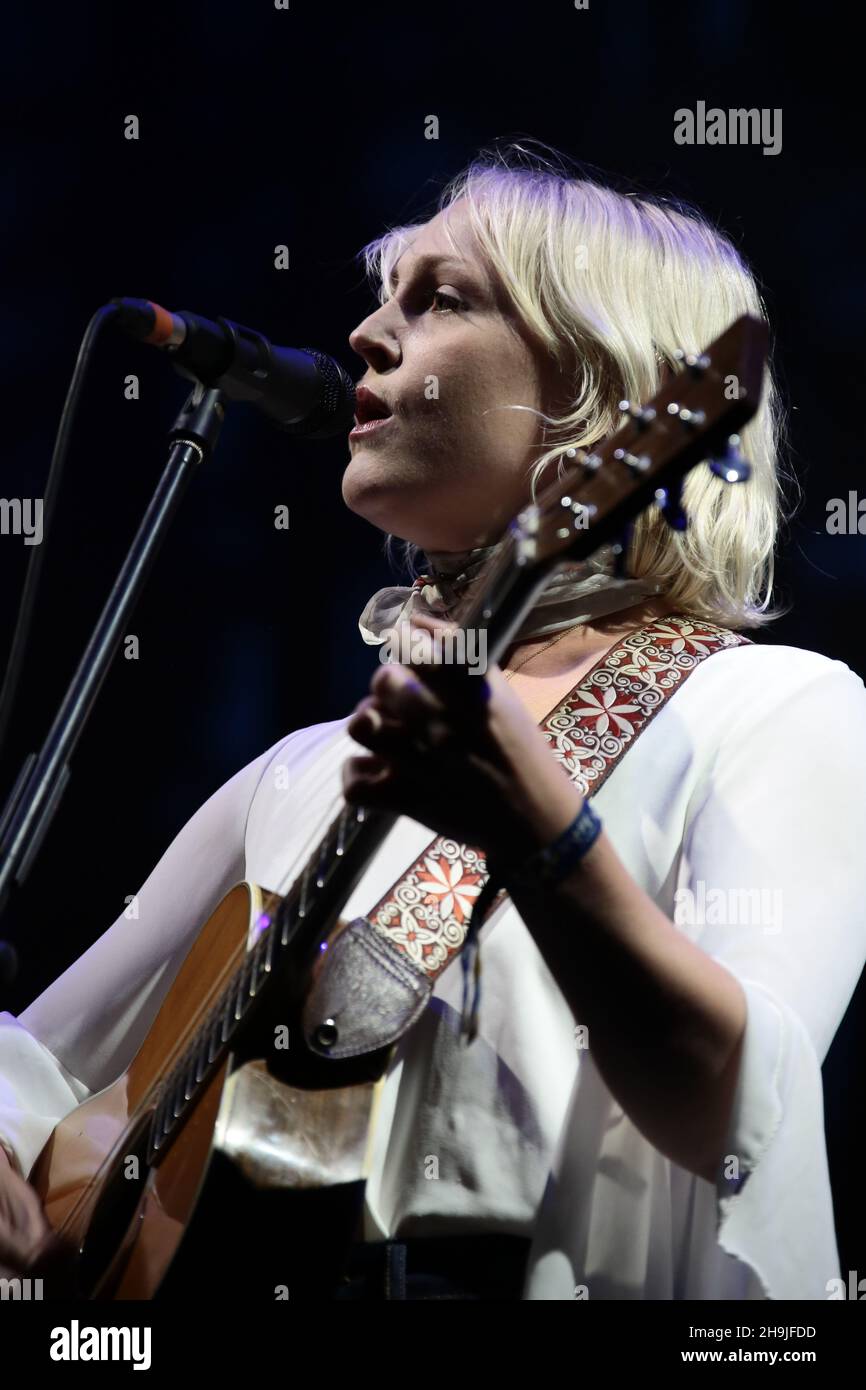 Laura Marling headling the Saturday night on the Mountain Stage at the 2016 Green Man festival