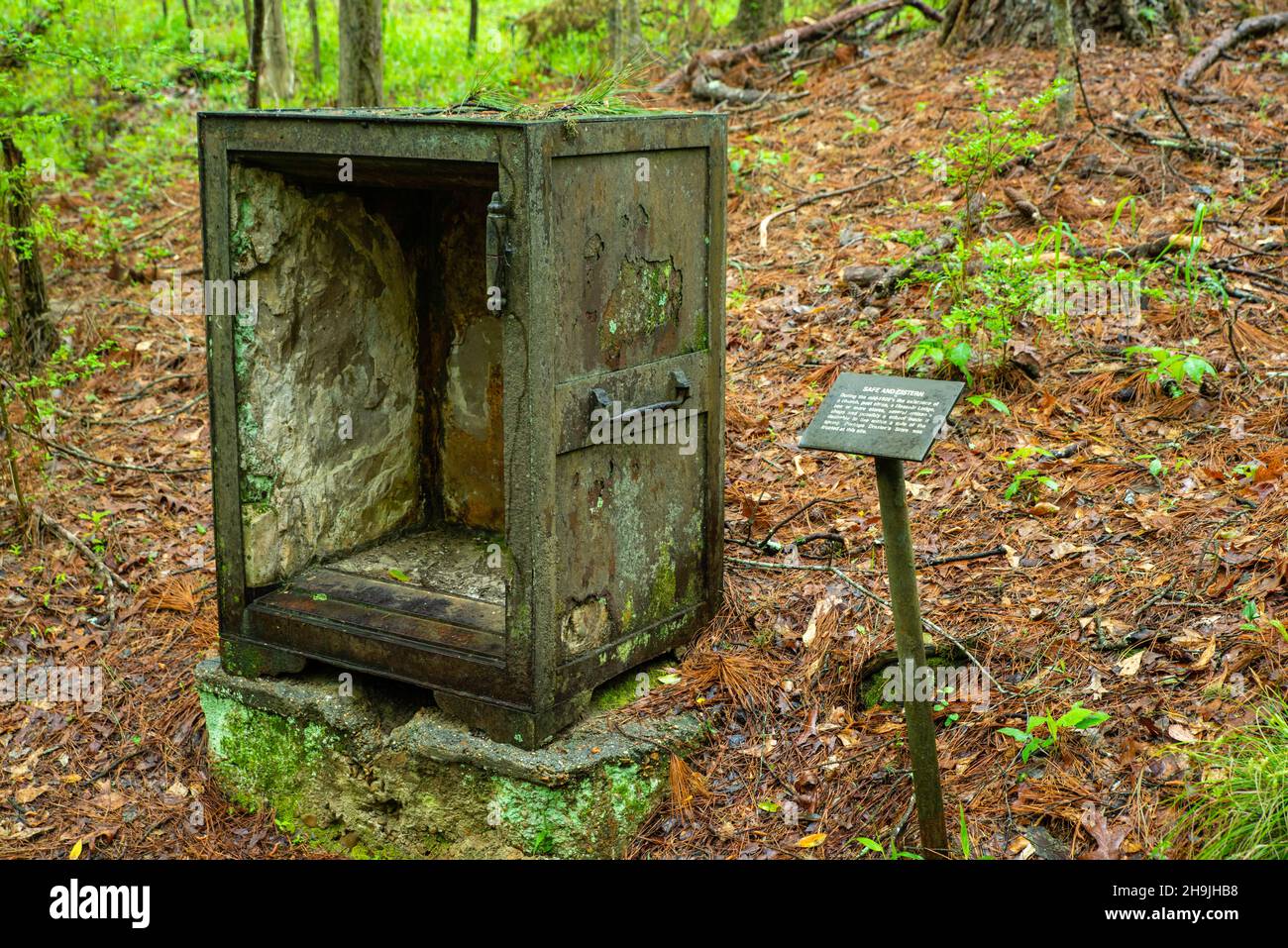 Safe and Cistern. Rocky Springs, an abandoned town site, along the