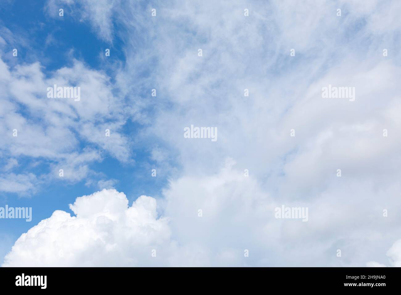 White clouds at blue sky , Finland Stock Photo - Alamy
