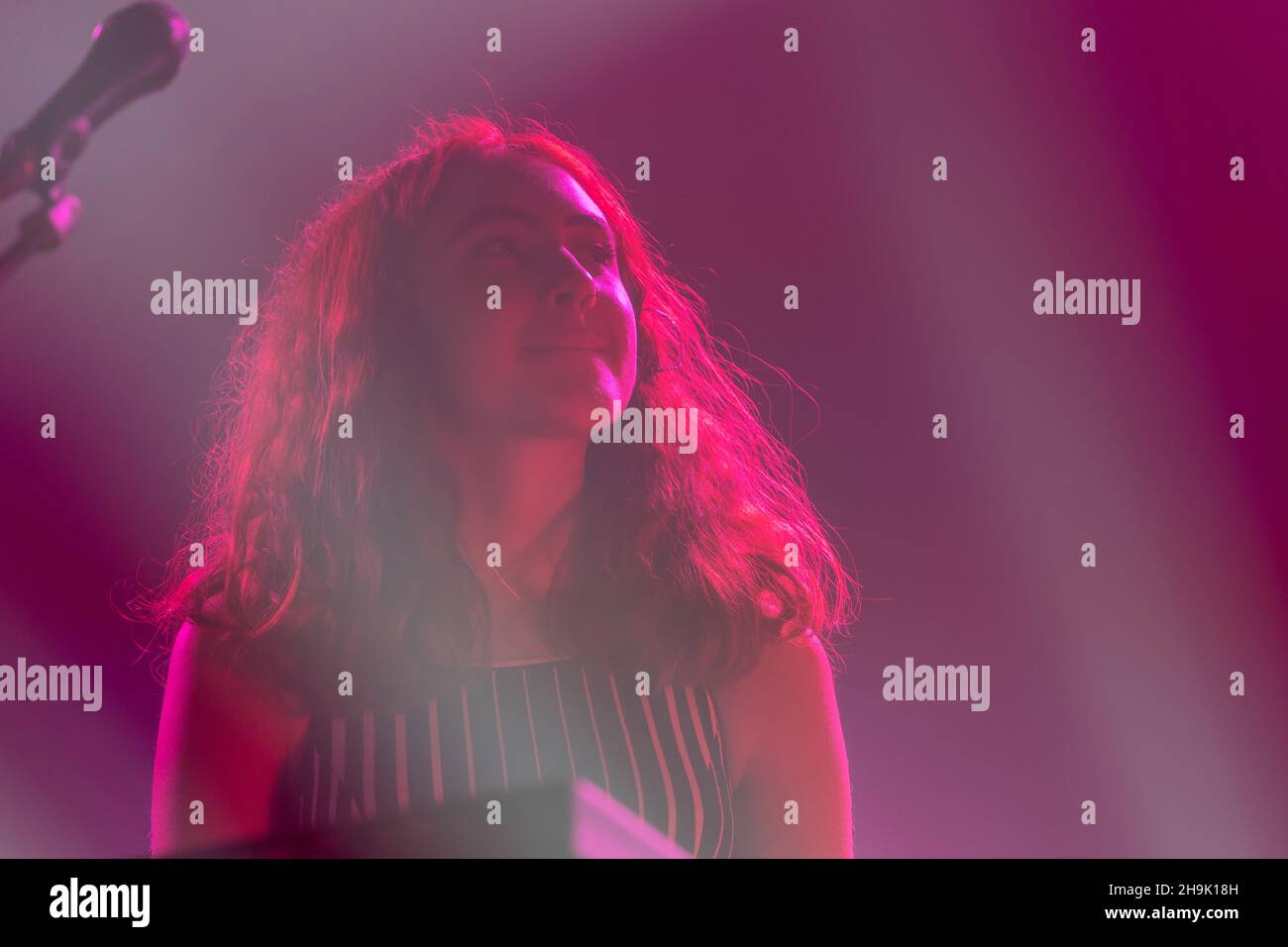 Rosa Walton of Let's Eat Grandma performing live on stage at Heaven in London in support of their new album I'm All Ears. Photo date: Thursday, September 27, 2018. Photo credit should read: Richard Gray/EMPICS Stock Photo