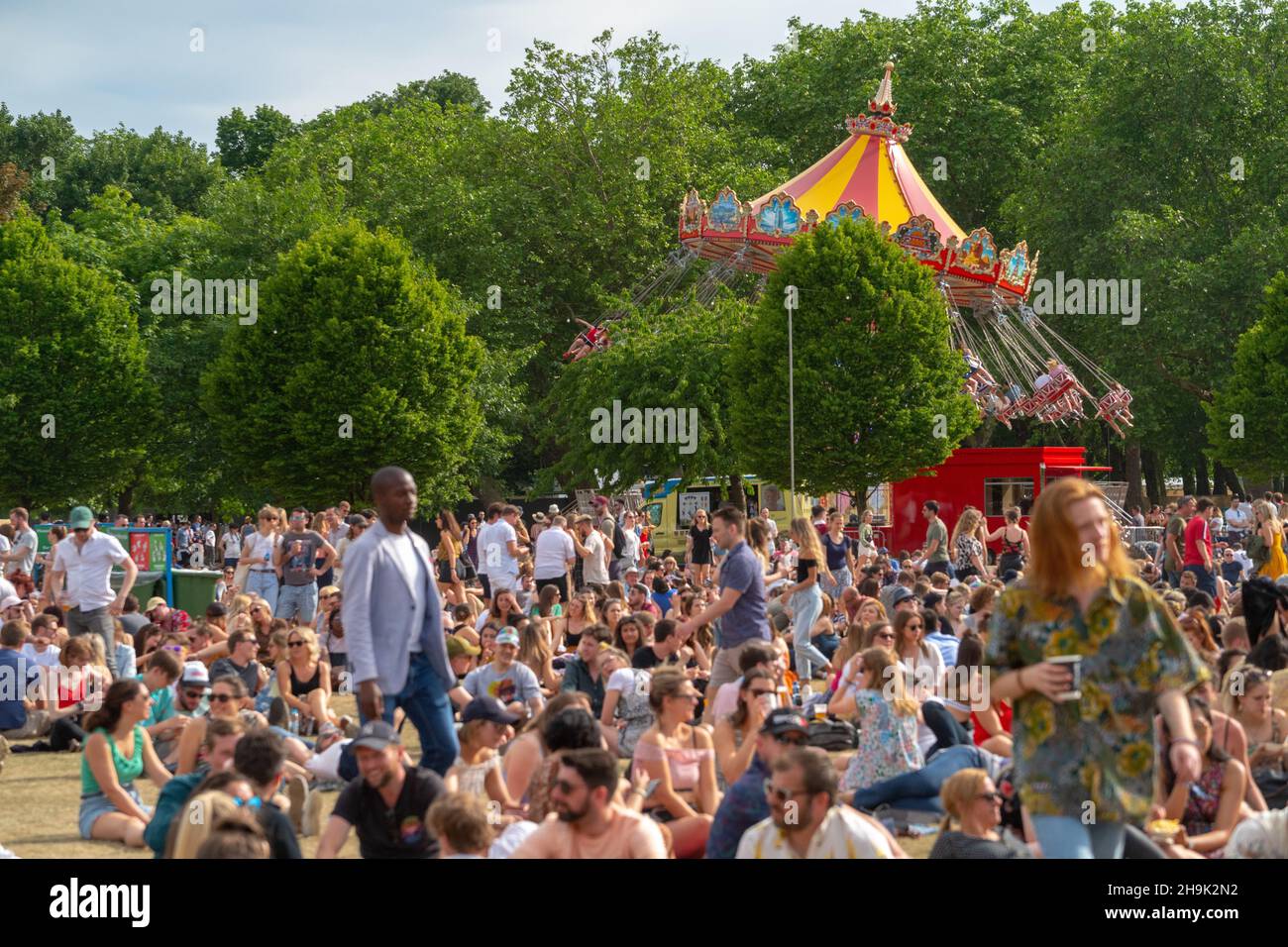 Music fans at the 2019 All Points East Festival. Photo credit should read: Richard Gray/EMPICS Stock Photo