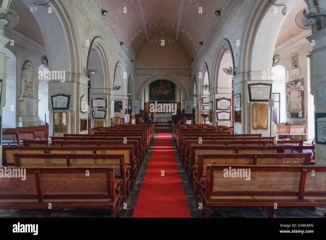 St. Mary's Church, Fort St. George in Chenai. From a series of travel photos in South India. Photo date: Monday, January 6, 2020. Photo credit should read: Richard Gray/EMPICS Stock Photo