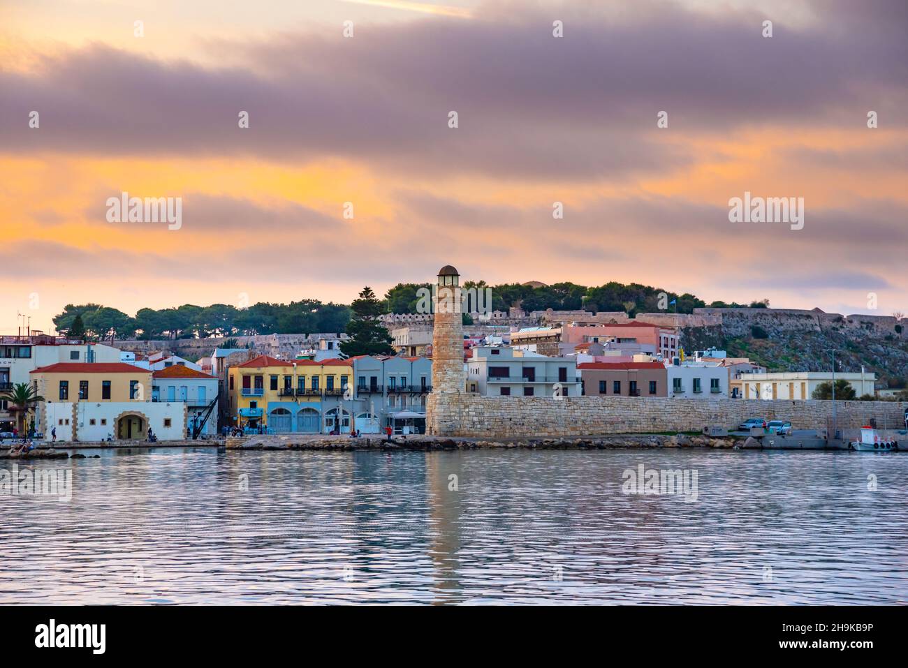 Rethymnon lighthouse crete greece hi-res stock photography and images ...