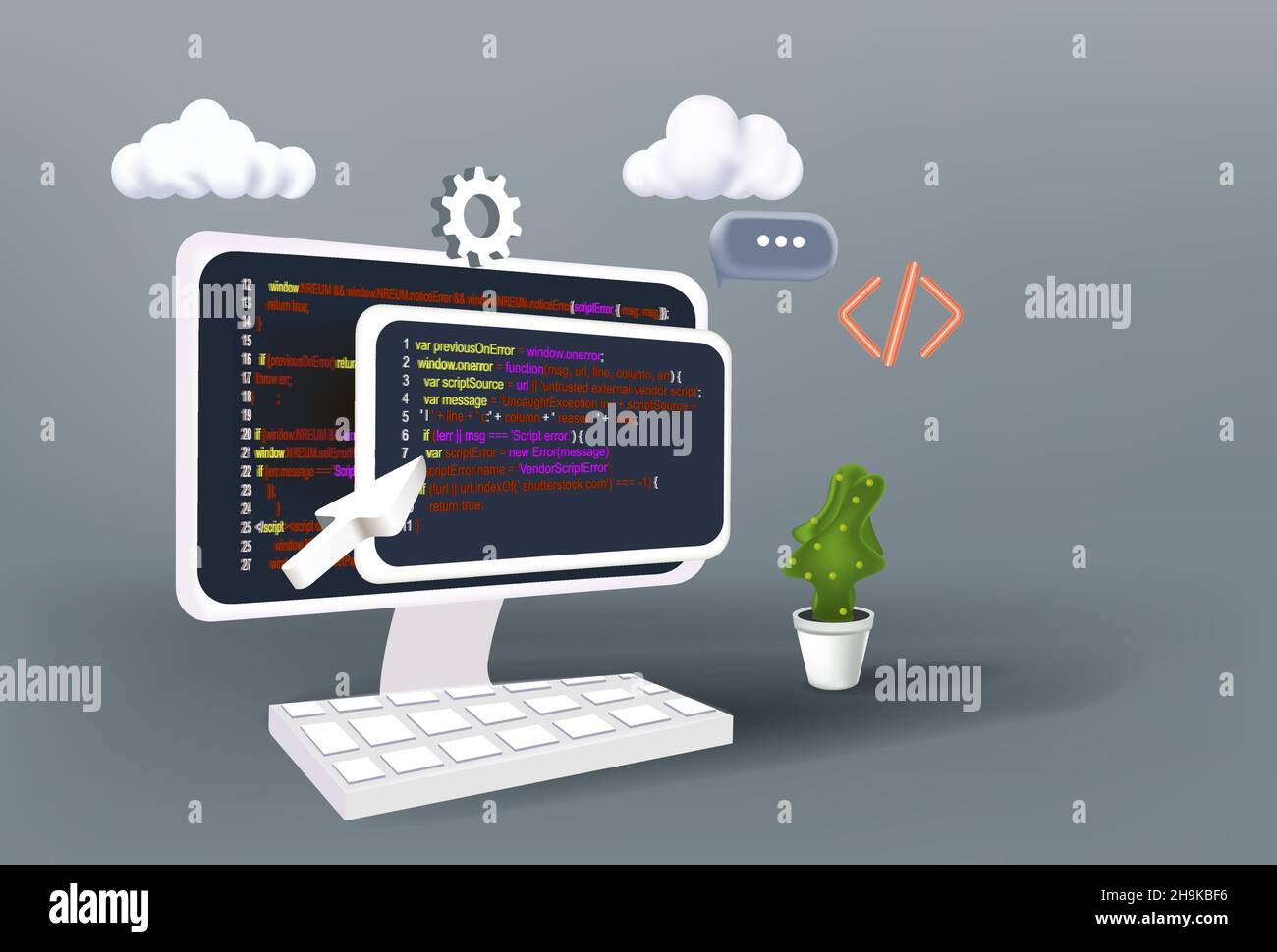 Render programmer Stock Vector Images - Alamy