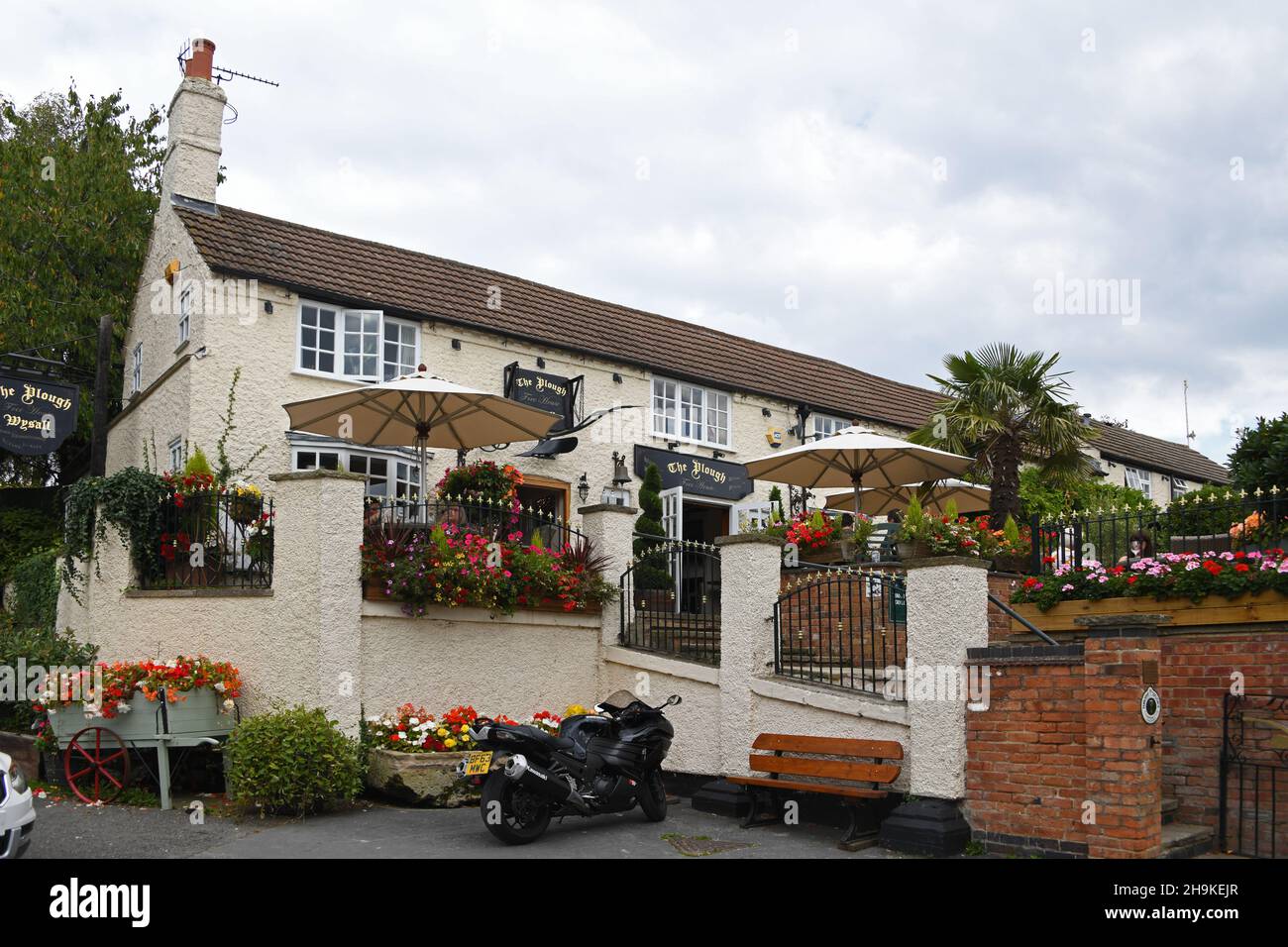 The Plough Inn, Wysall Village, Nottingham Stock Photo