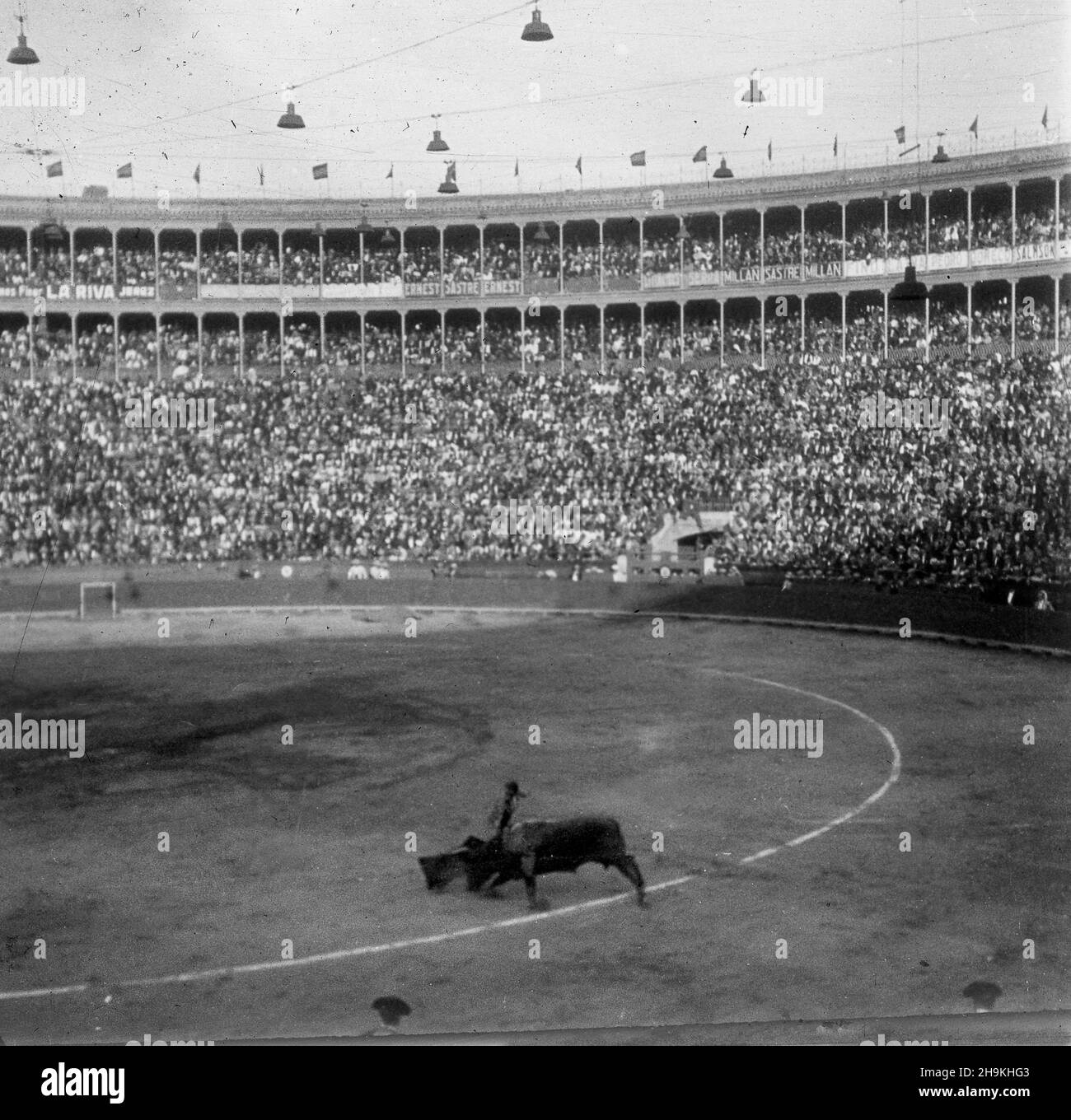 Valencia Bullring stadium Spain 1926 Stock Photo