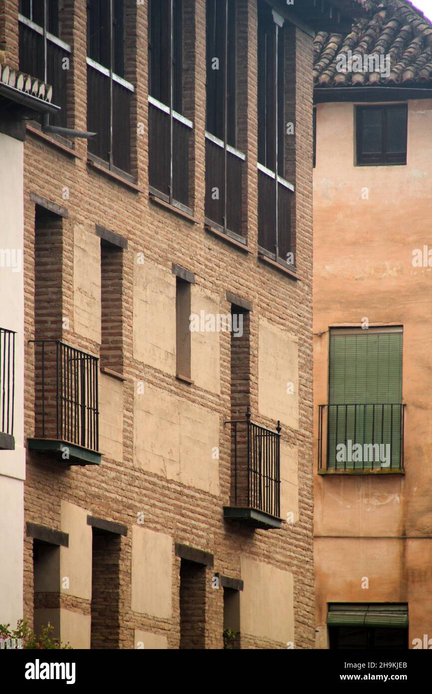 Vertical shot of the architectonic heritage in Granada, Spain Stock Photo