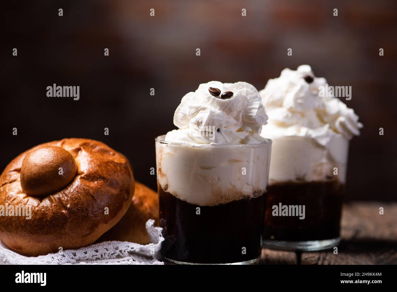 Typical Sicilian Coffee Granita with Cream Stock Image - Image of cake,  beach: 229032089