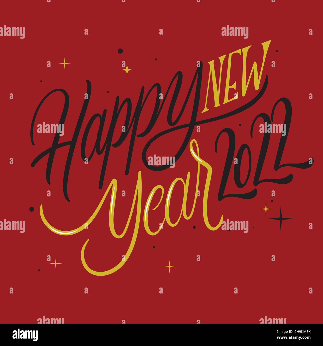 happy new year 2022 background vector design illustration Stock Vector ...