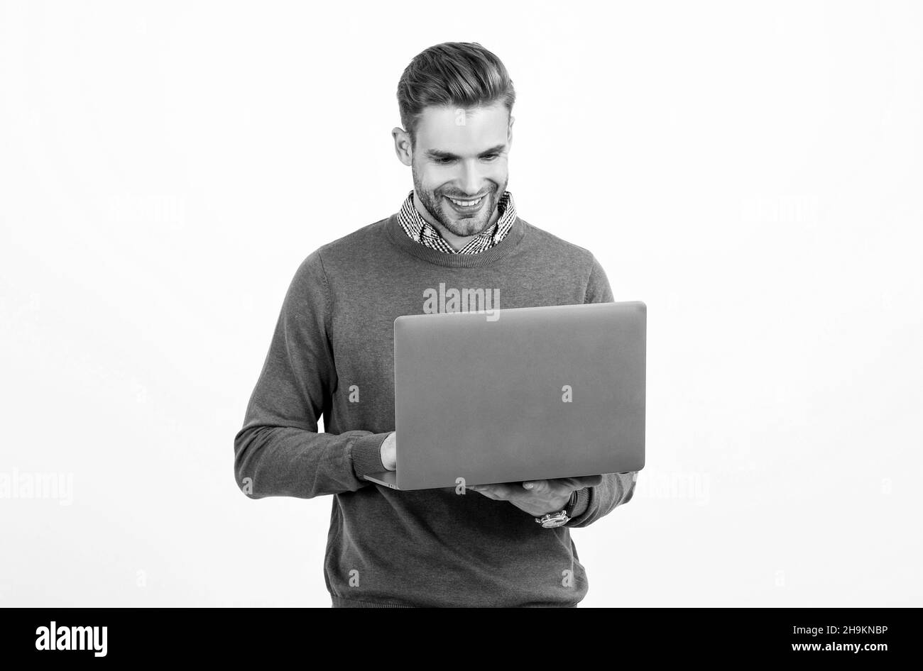 Handsome business man Black and White Stock Photos & Images - Alamy
