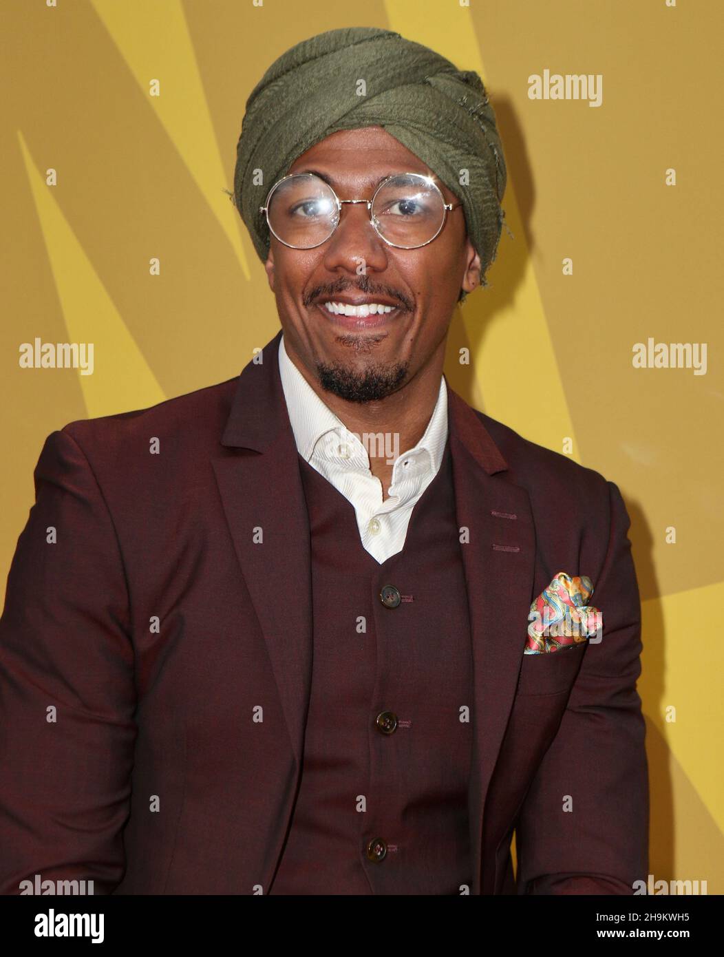 NEW YORK, NY - JUNE 26: Nick Cannon attends the 2017 NBA Awards at Basketball City - Pier 36 - South Street on June 26, 2017 in New York City.  People:  Nick Cannon Stock Photo