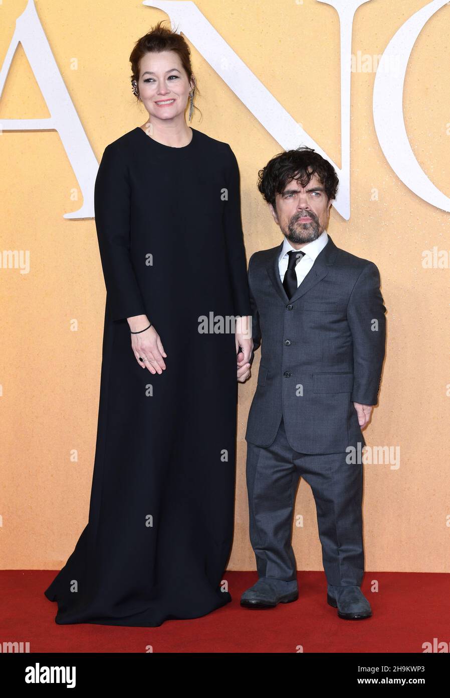 December 7th, 2021. London, UK. Erica Schmidt and Peter Dinklage attending Cyrano UK Premiere, Odeon Luxe Cinema, Leicester Square, London. Credit: Doug Peters/EMPICS/Alamy Live News Stock Photo