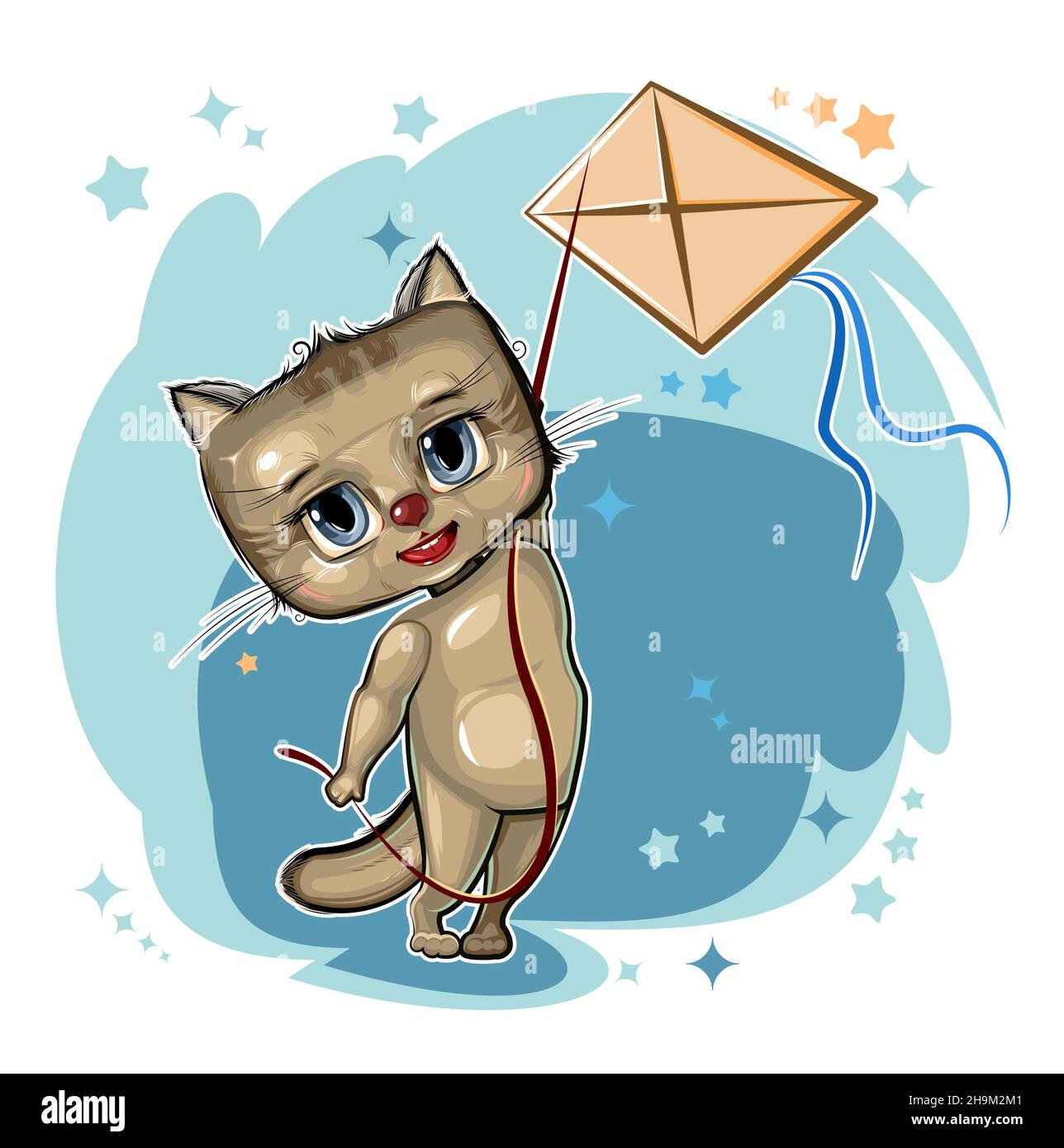 Little Kitten flying a kite in starry sky. Favorite childhood game. Cartoon style Young kid of animal. Vector isolated on white background. A cute bab Stock Vector Image & Art - Alamy Little Kitten flying a kite in starry sky. Favorite childhood game. Cartoon style Young kid of animal. Vector isolated on white background. A cute bab Stock Vector Image & Art - Alamy