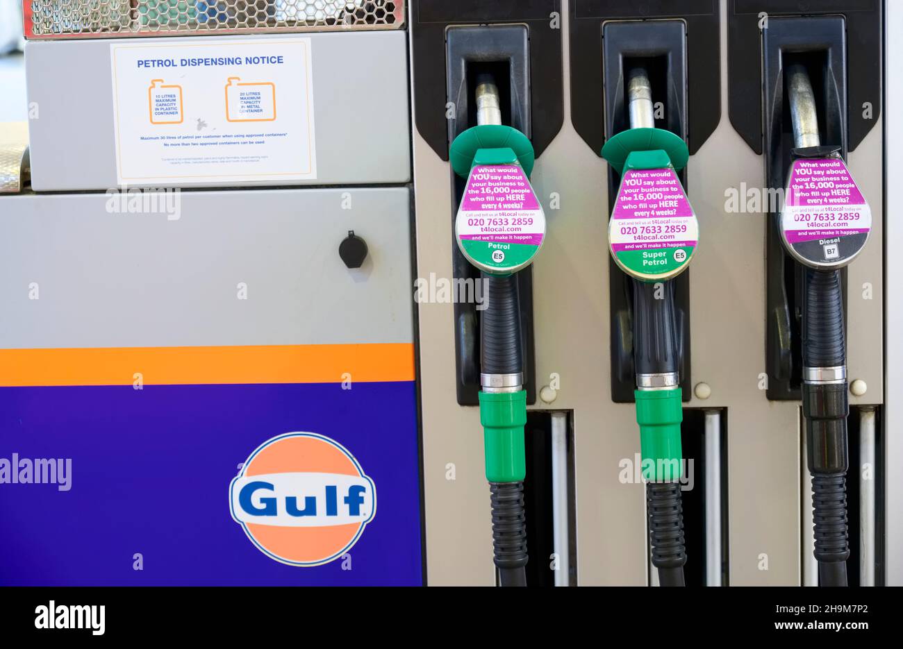 Glasgow, Lanarkshire, Scotland, UK. June 12th 2021, Fuel pumps at garage during inflation of