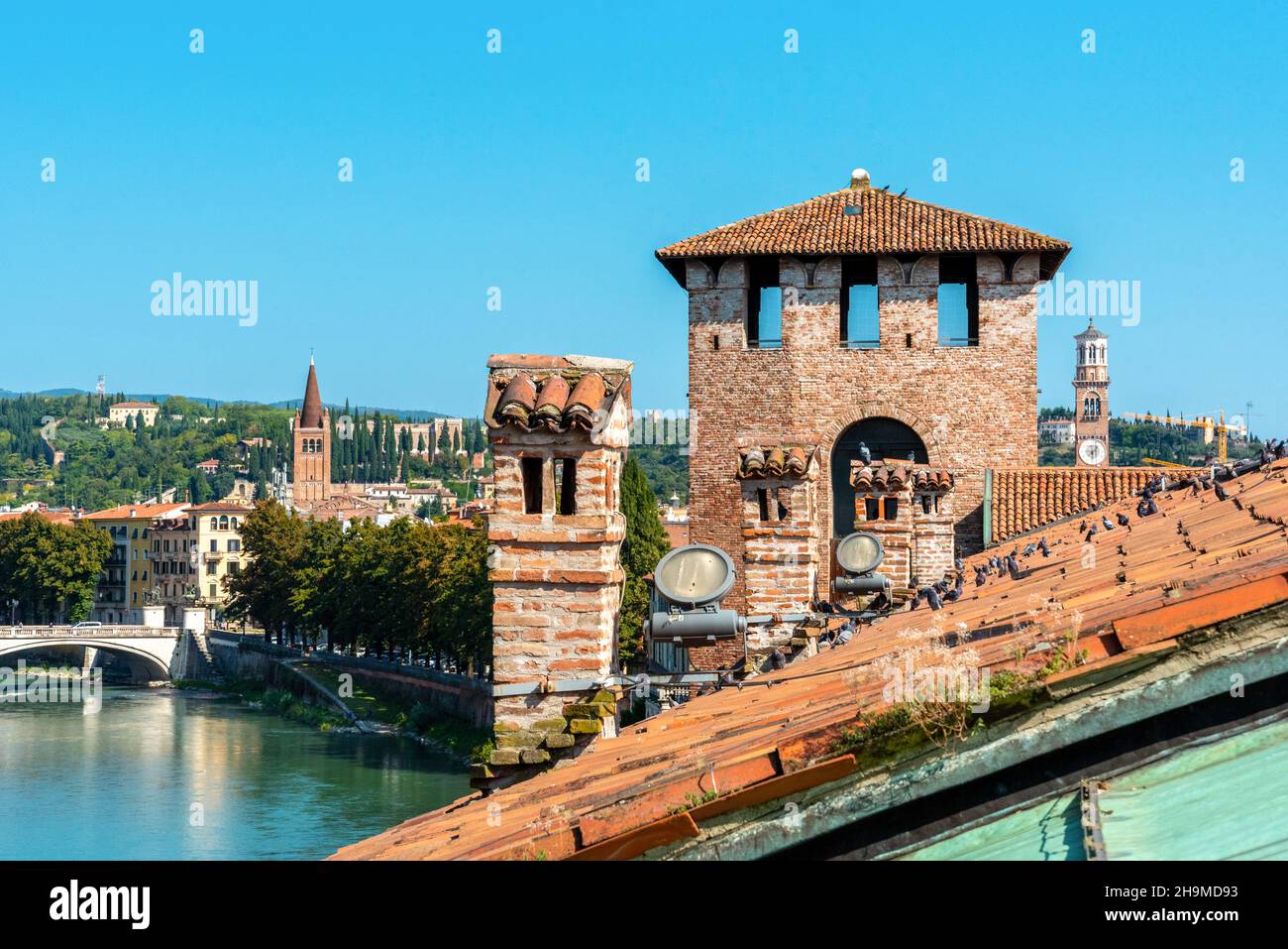 Iconic Medieval Castelvecchio Castle In Verona Italy Stock Photo Alamy