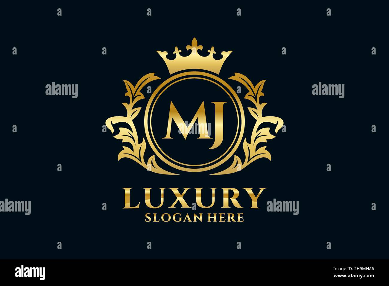 Mj Letter Royal Luxury Logo Template In Vector Art For Luxurious Branding Projects And Other 3073