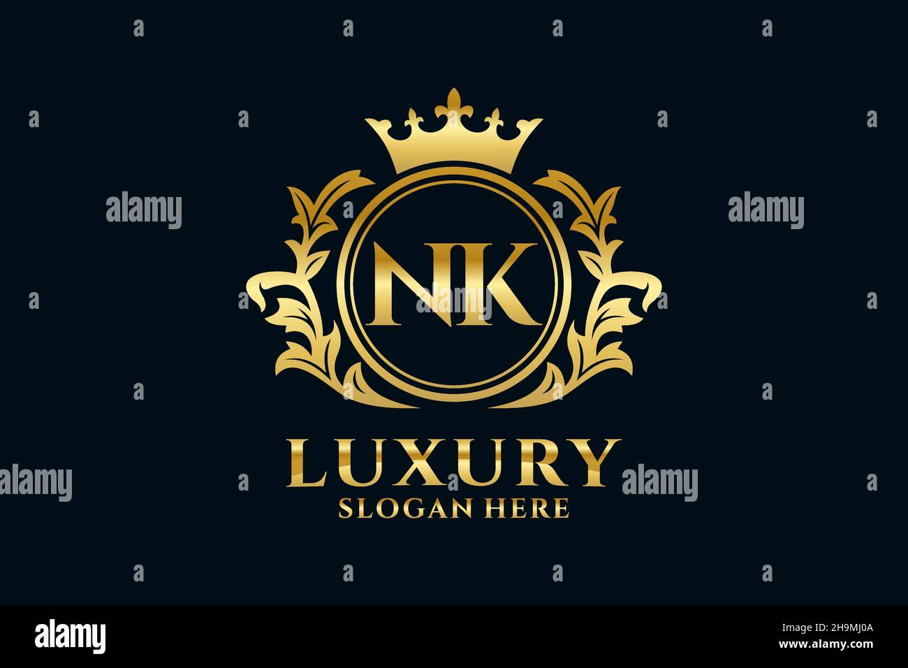 Nk letter logo Banque d'images noir et blanc - Page 2 - Alamy